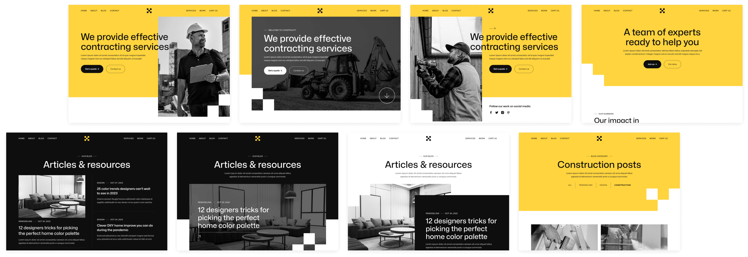 Contructify X - Buy Now On Webflow - Construction Webflow Template