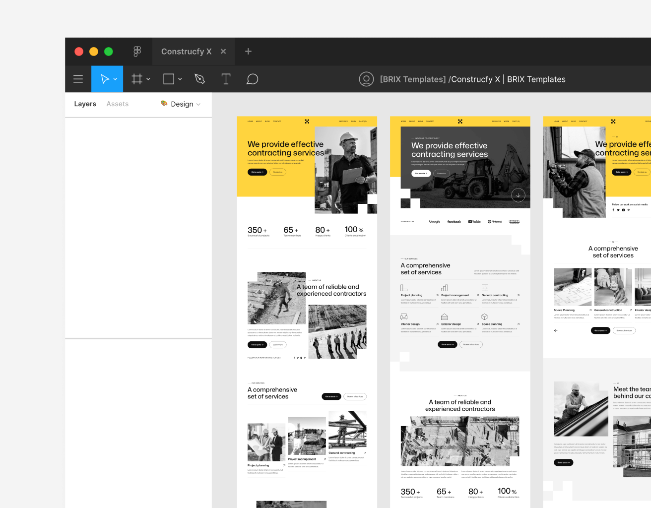 Contructify X - Figma File Included - Construction Webflow Template